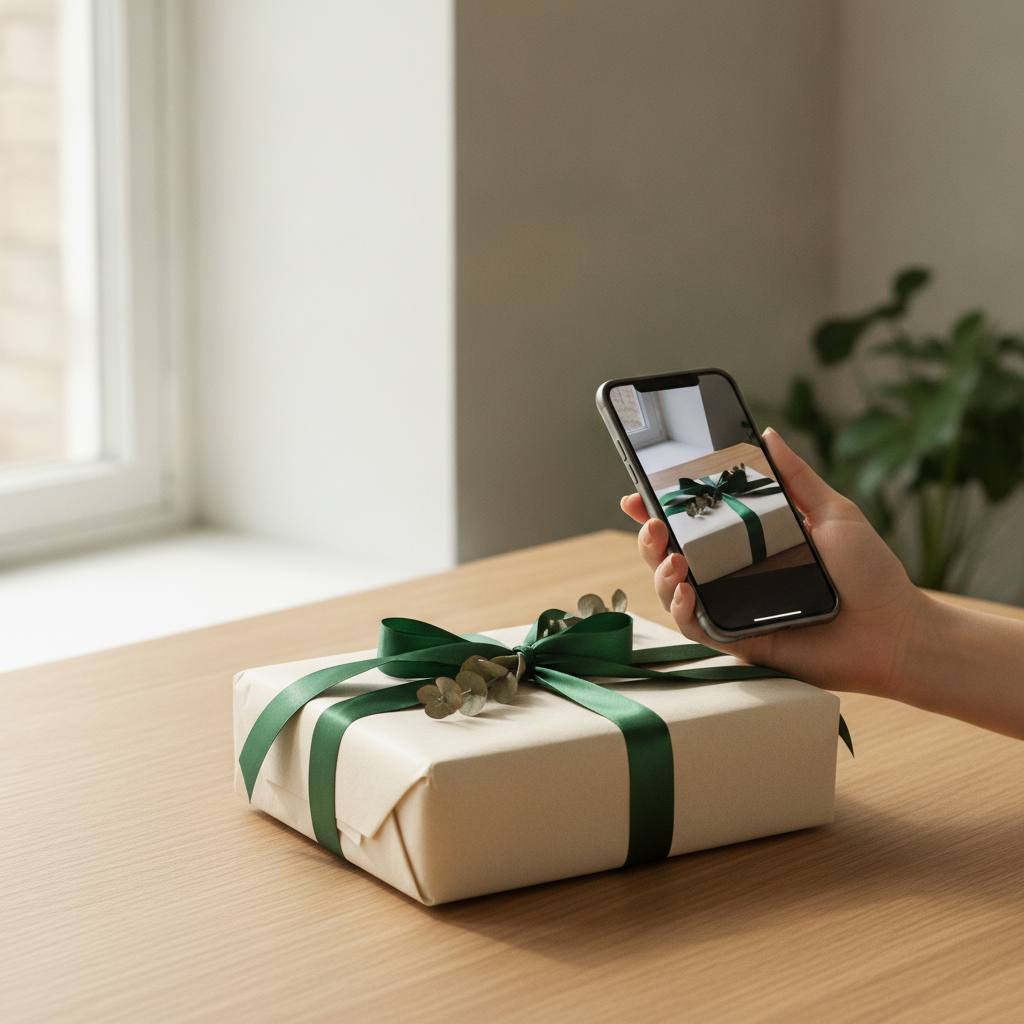 Recording a video of an order before it ships