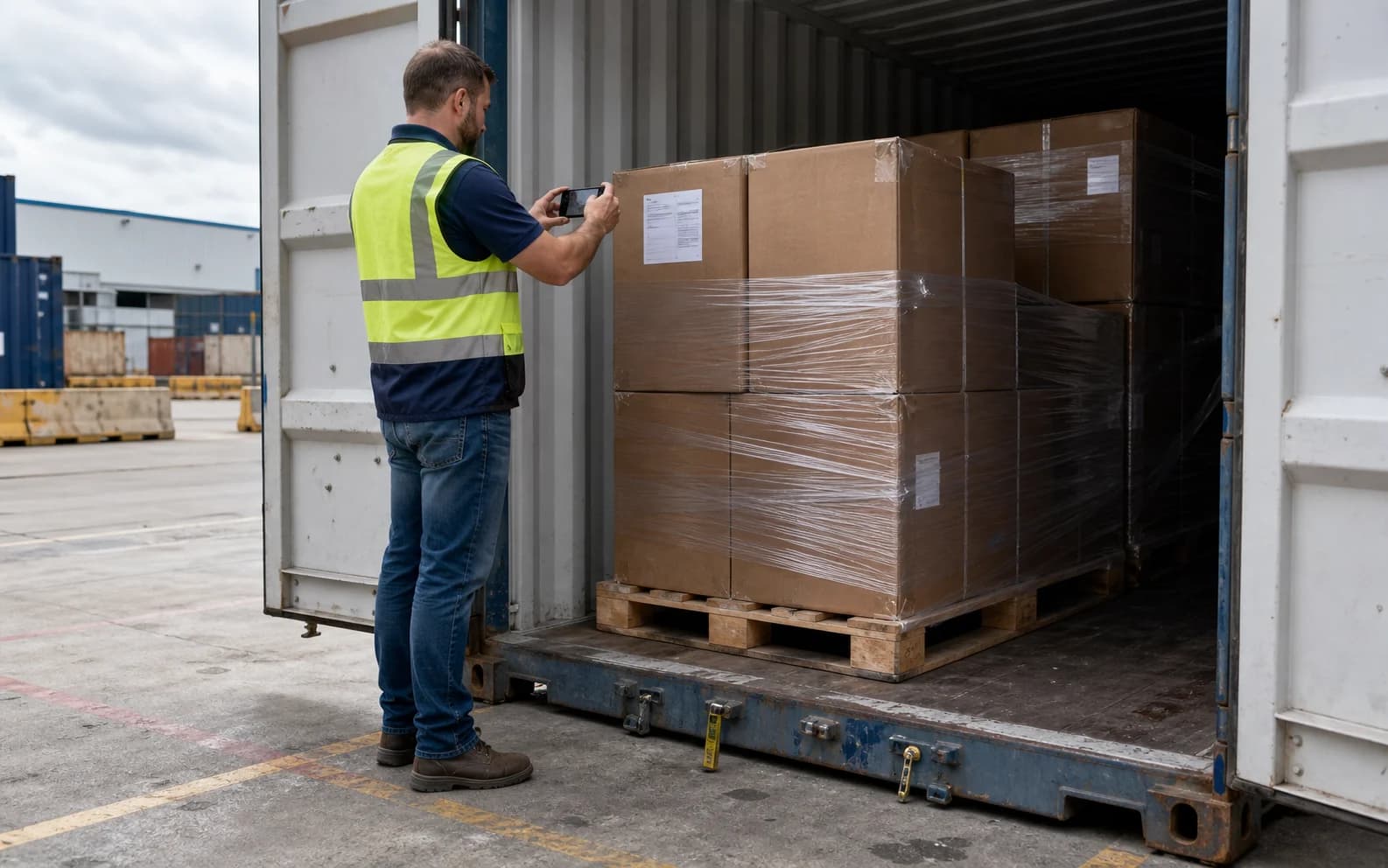 Receiving a container or inbound shipment
