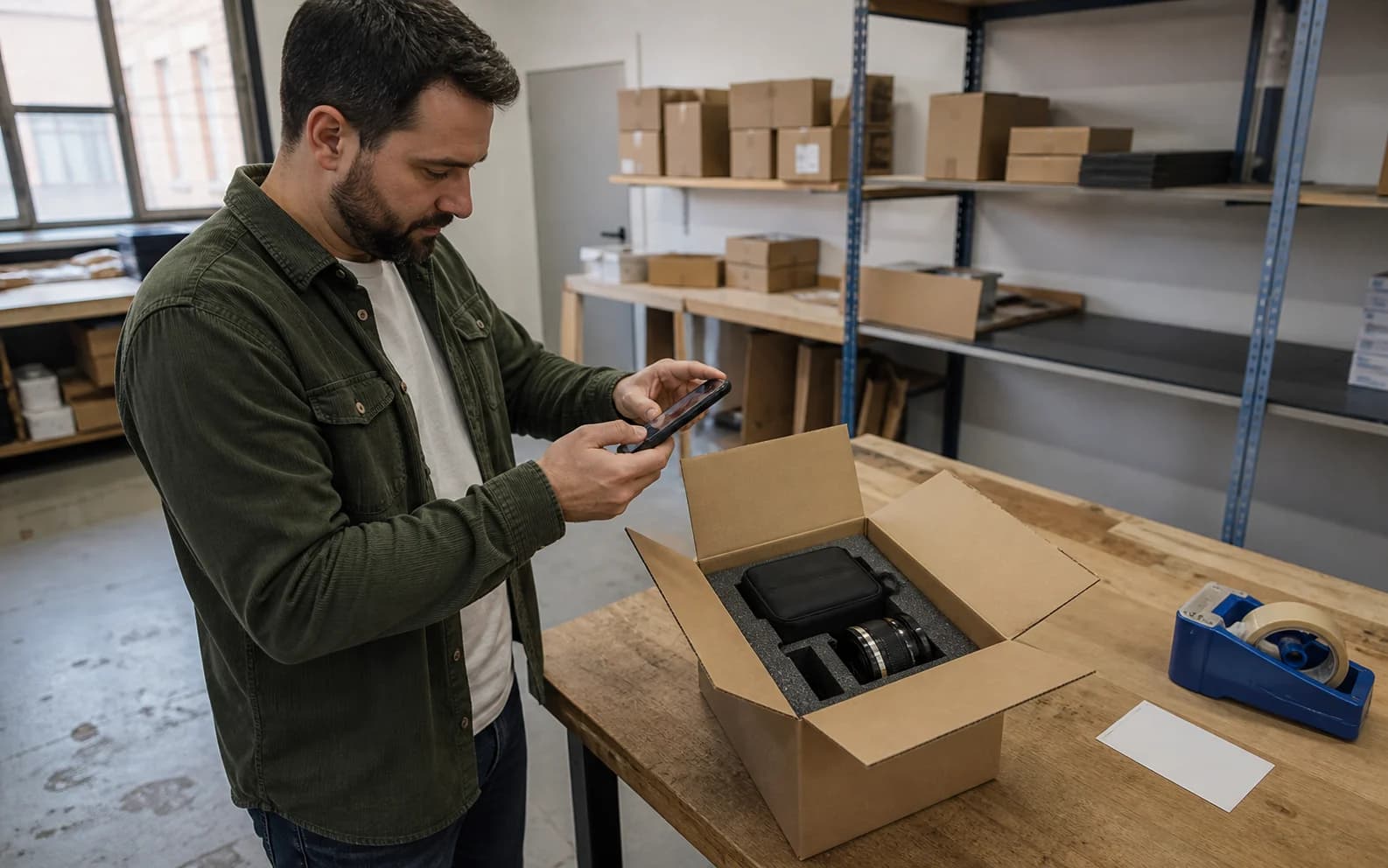 Packing orders for a growing store